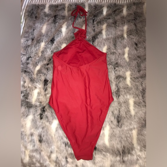 NA-KD rose red one piece bathing suit S size Small - Picture 8 of 9